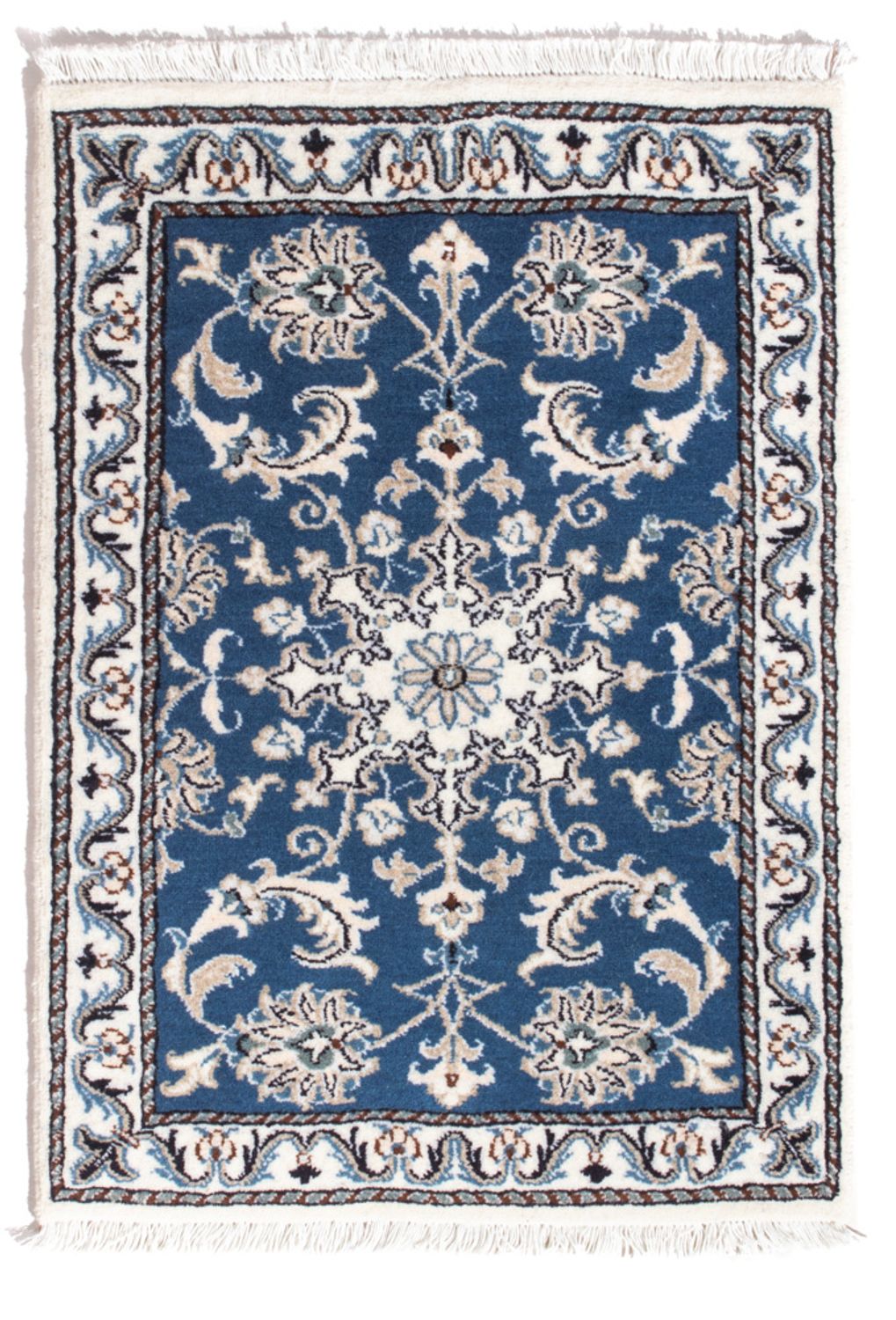 Perserteppich - Nain - 90 x 60 cm - blau