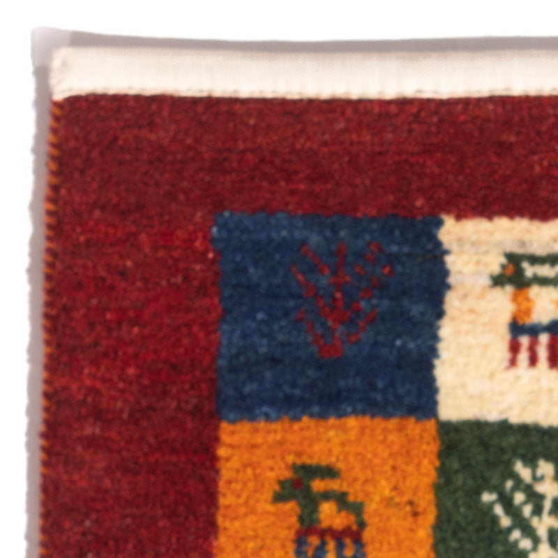 Gabbeh Teppich - Perser - 60 x 40 cm - mehrfarbig