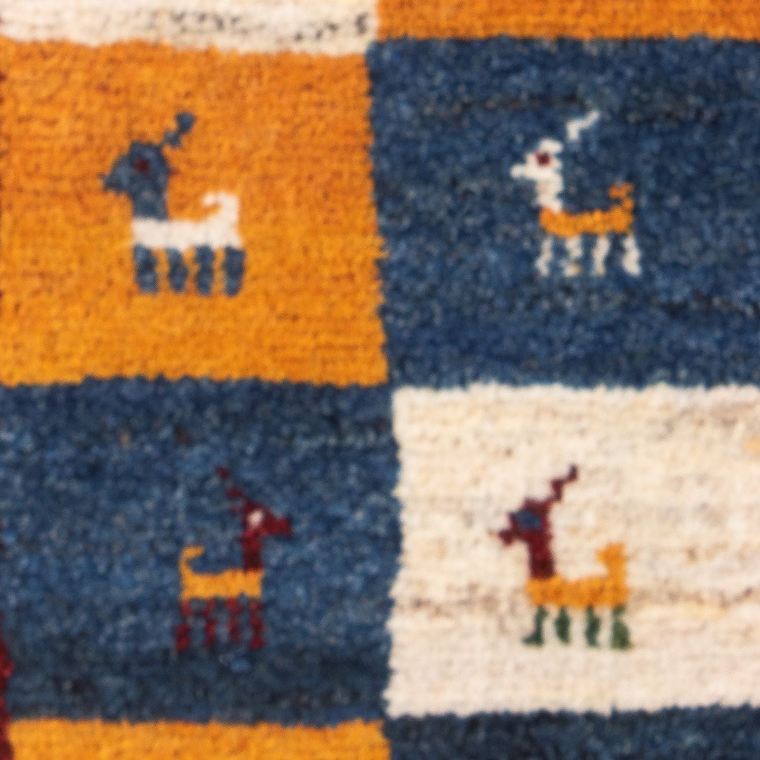 Gabbeh Teppich - Perser - 60 x 40 cm - mehrfarbig