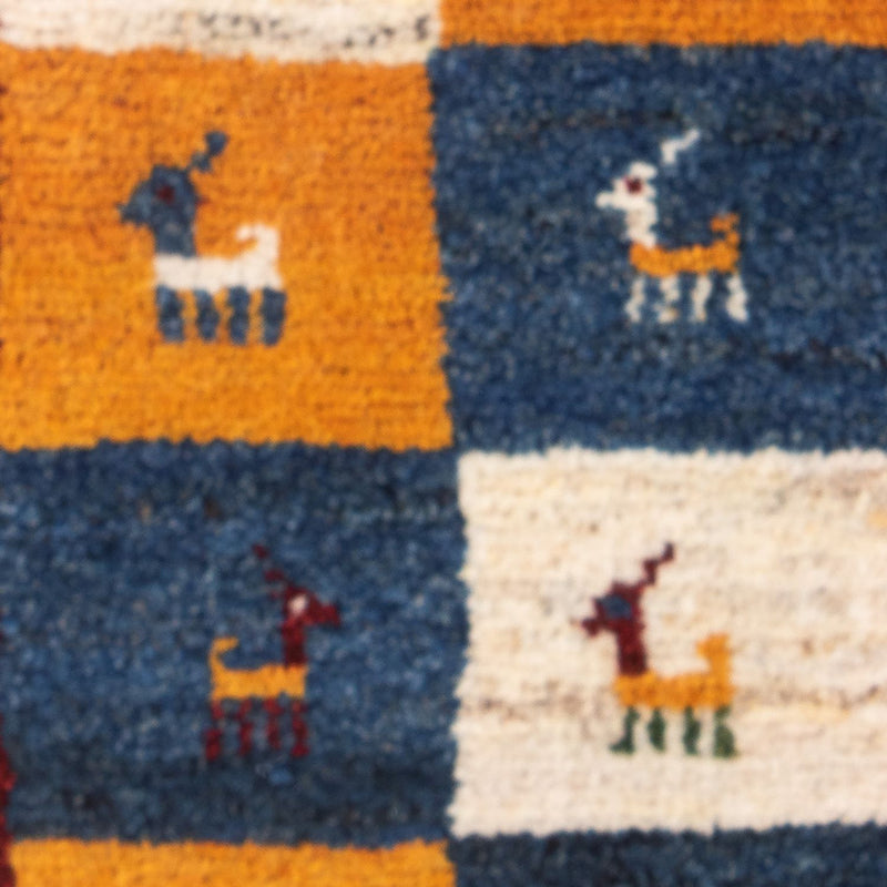 Gabbeh Teppich - Perser - 60 x 40 cm - mehrfarbig
