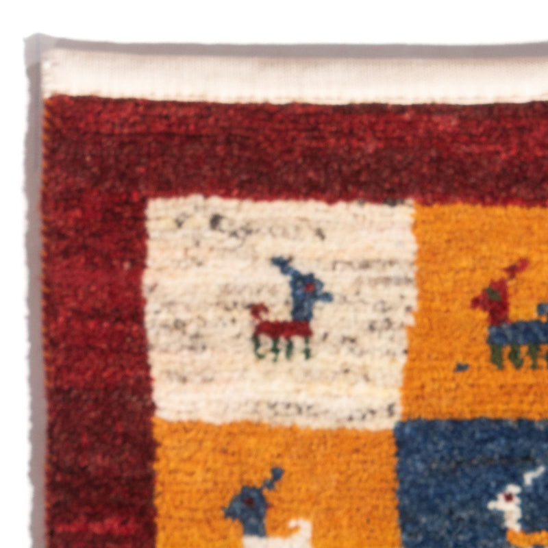 Gabbeh Teppich - Perser - 60 x 40 cm - mehrfarbig