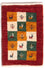 Gabbeh Teppich - Perser - 60 x 40 cm - mehrfarbig