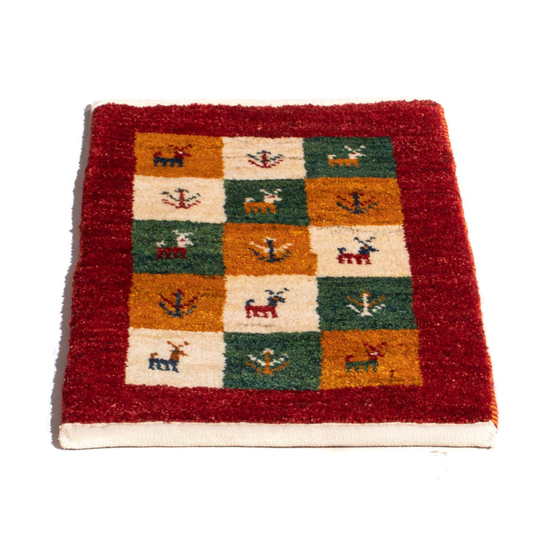 Gabbeh Teppich - Perser - 60 x 40 cm - mehrfarbig