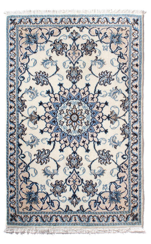 Perserteppich - Nain - 139 x 88 cm - creme