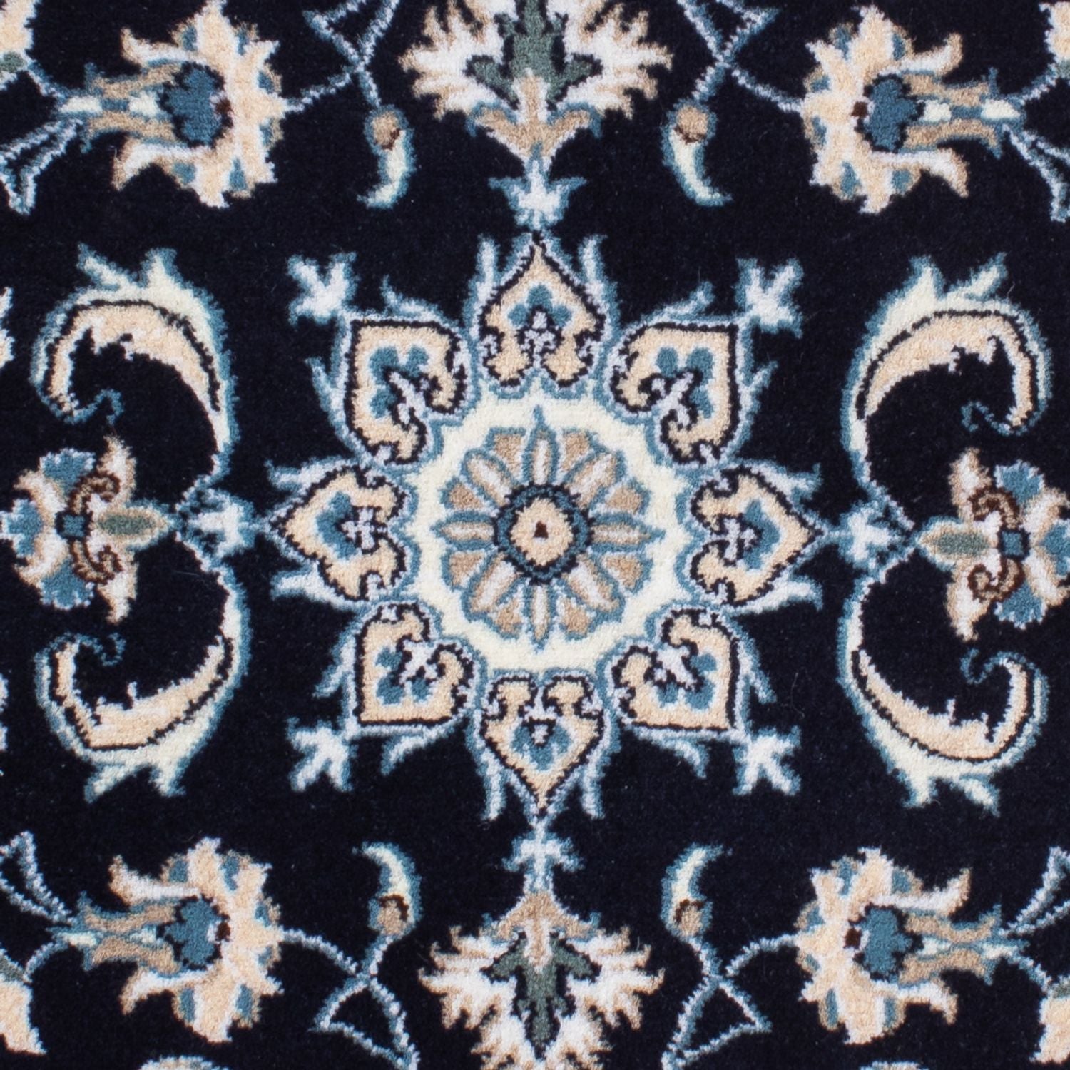 Perserteppich - Nain - 136 x 68 cm - dunkelblau