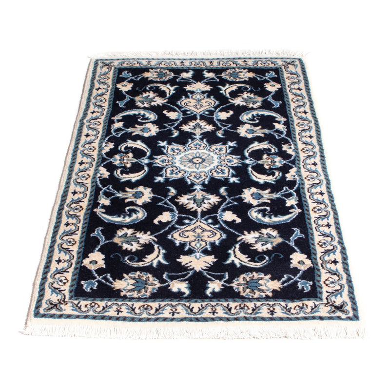 Perserteppich - Nain - 136 x 68 cm - dunkelblau