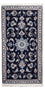Perserteppich - Nain - 135 x 69 cm - dunkelblau