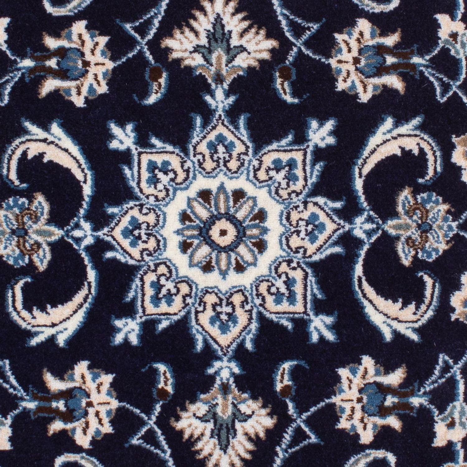 Perserteppich - Nain - 135 x 69 cm - dunkelblau