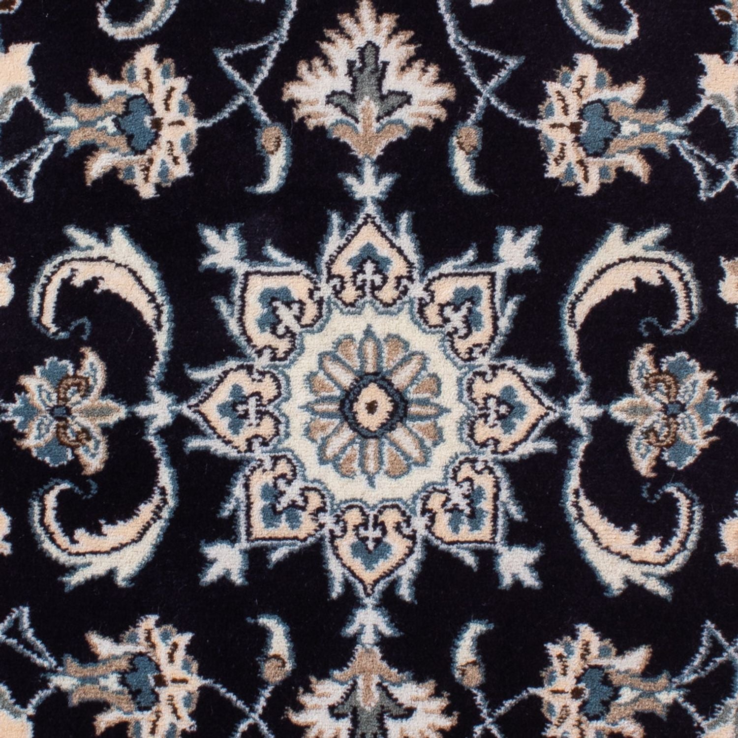 Perserteppich - Nain - 143 x 69 cm - dunkelblau