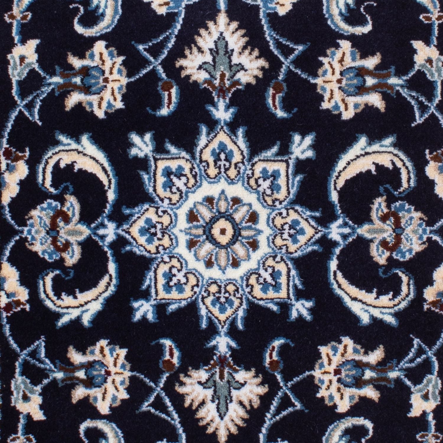 Perserteppich - Nain - 140 x 68 cm - dunkelblau