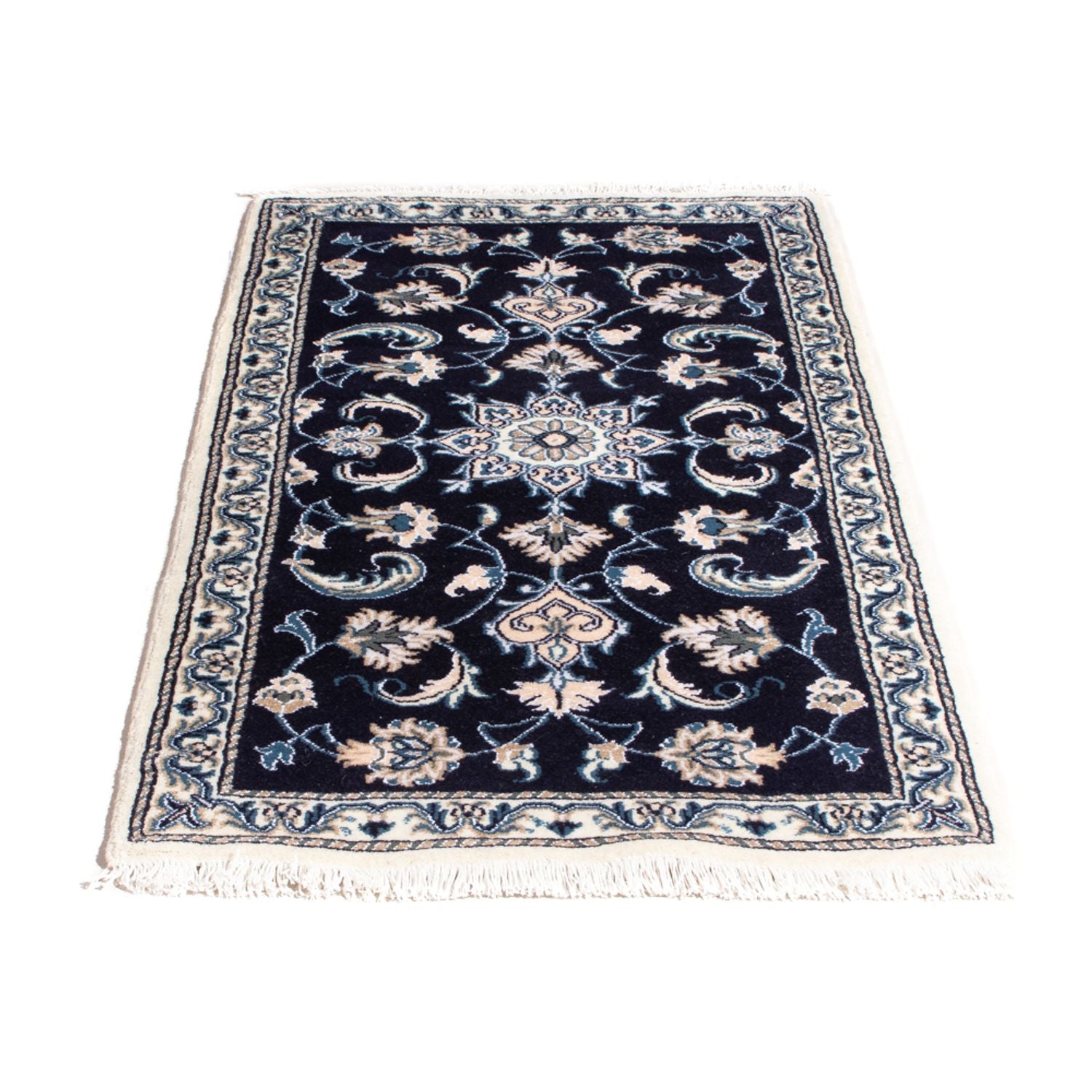 Perserteppich - Nain - 141 x 72 cm - dunkelblau