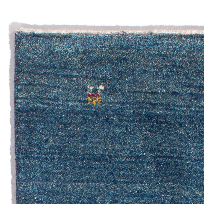 Gabbeh Teppich - Perser - 140 x 69 cm - seeblau