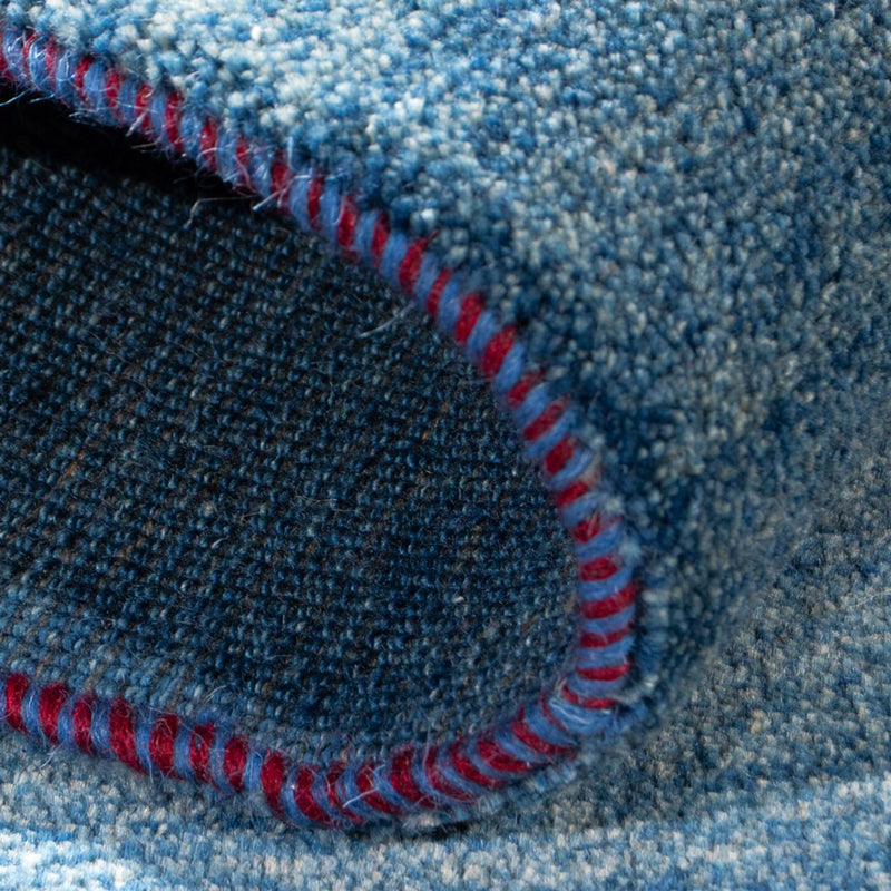 Gabbeh Teppich - Perser - 140 x 69 cm - seeblau