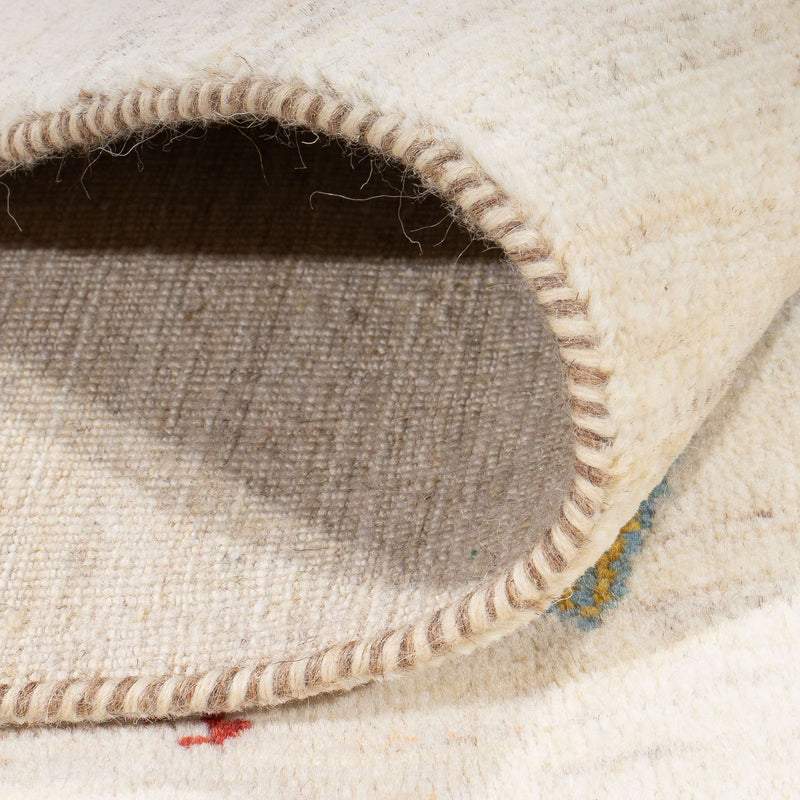 Gabbeh Teppich - Loribaft Perser - 198 x 155 cm - natur