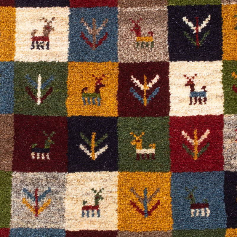 Gabbeh Teppich - Perser - 90 x 62 cm - mehrfarbig