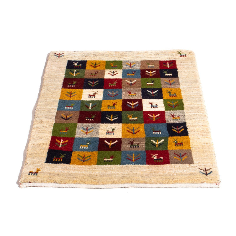 Gabbeh Teppich - Perser - 90 x 62 cm - mehrfarbig