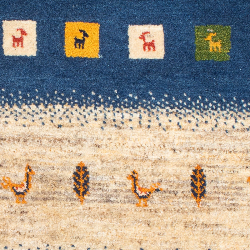 Gabbeh Teppich - Perser - 123 x 85 cm - mehrfarbig