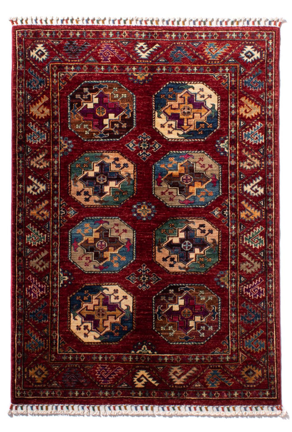 Ziegler Teppich - Ariana - 142 x 100 cm - dunkelrot