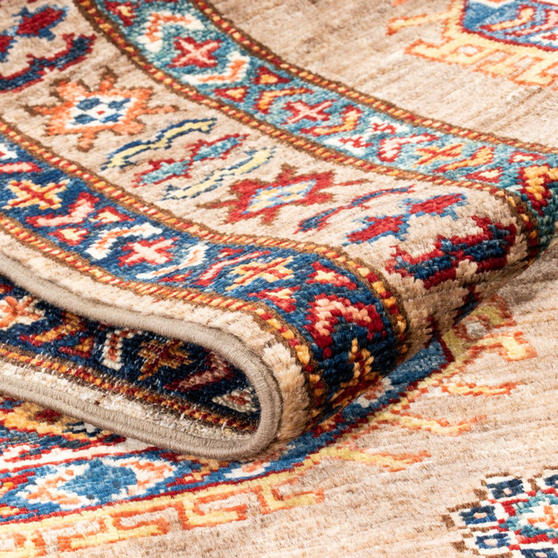 Läufer Ziegler - Kazak - 254 x 79 cm - natur