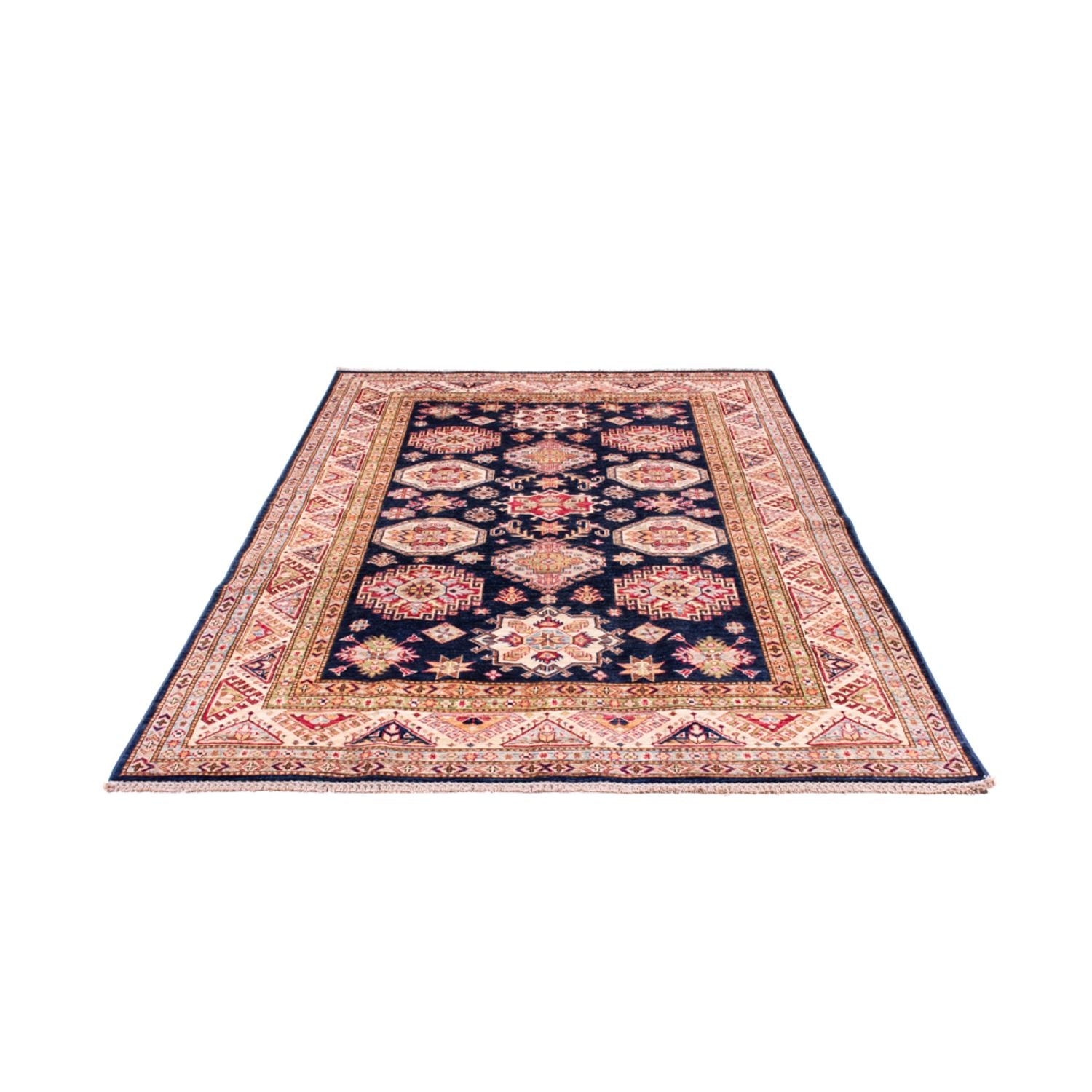 Ziegler Teppich - Kazak - 245 x 168 cm - dunkelblau