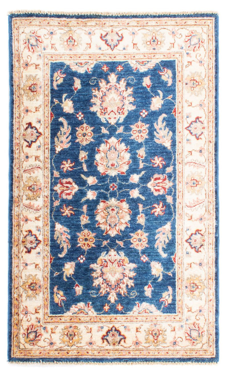 Ziegler Teppich - 135 x 85 cm - blau