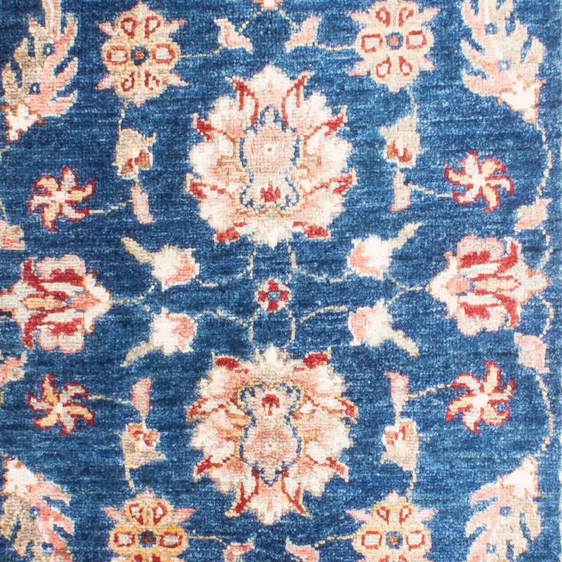 Ziegler Teppich - 135 x 85 cm - blau