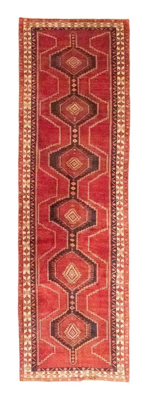 Perserteppich - Nomadic 393 x 104 cm - rot