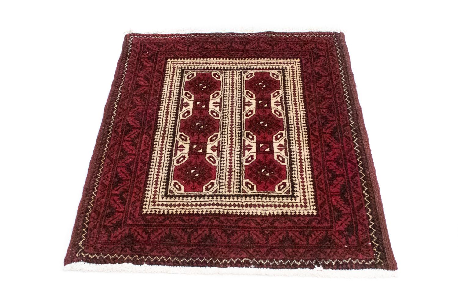 Belutsch Teppich 95 x 74 cm - rot
