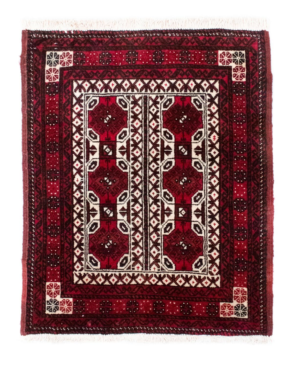 Belutsch Teppich 78 x 63 cm - rot