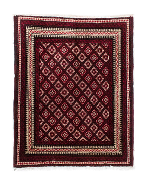 Belutsch Teppich 84 x 70 cm - rot