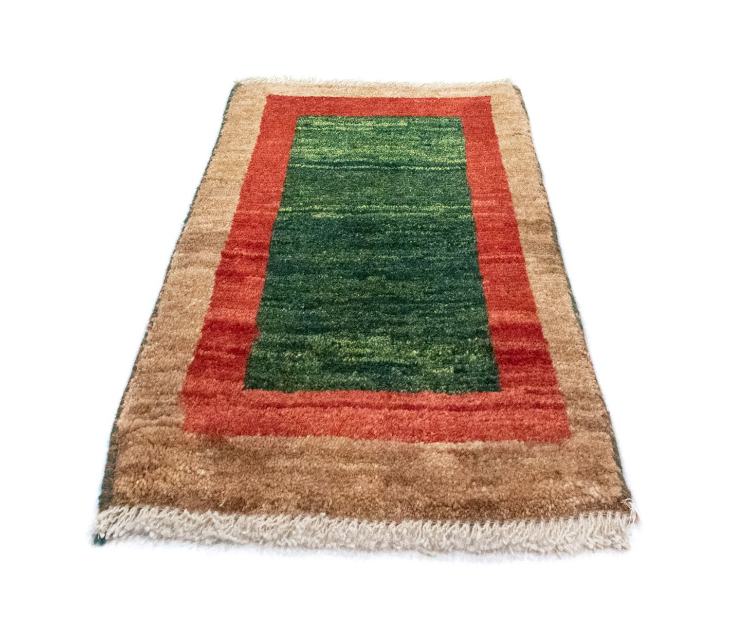 Gabbeh Teppich - Perser 60 x 40 cm - grün