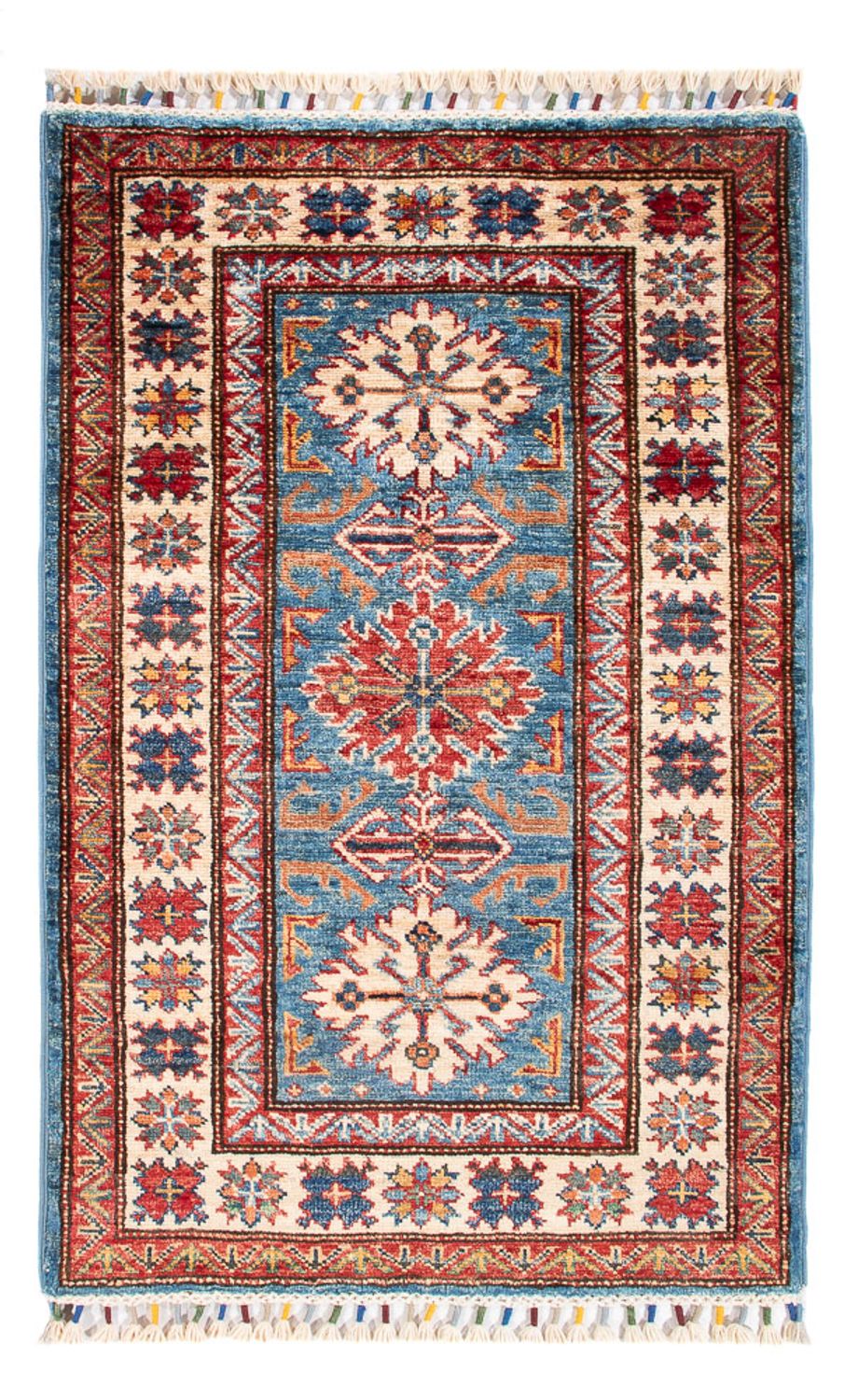 Ziegler Teppich - Kazak - 100 x 62 cm - blau