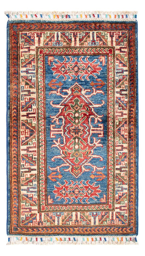 Ziegler Teppich - Kazak - 96 x 59 cm - blau