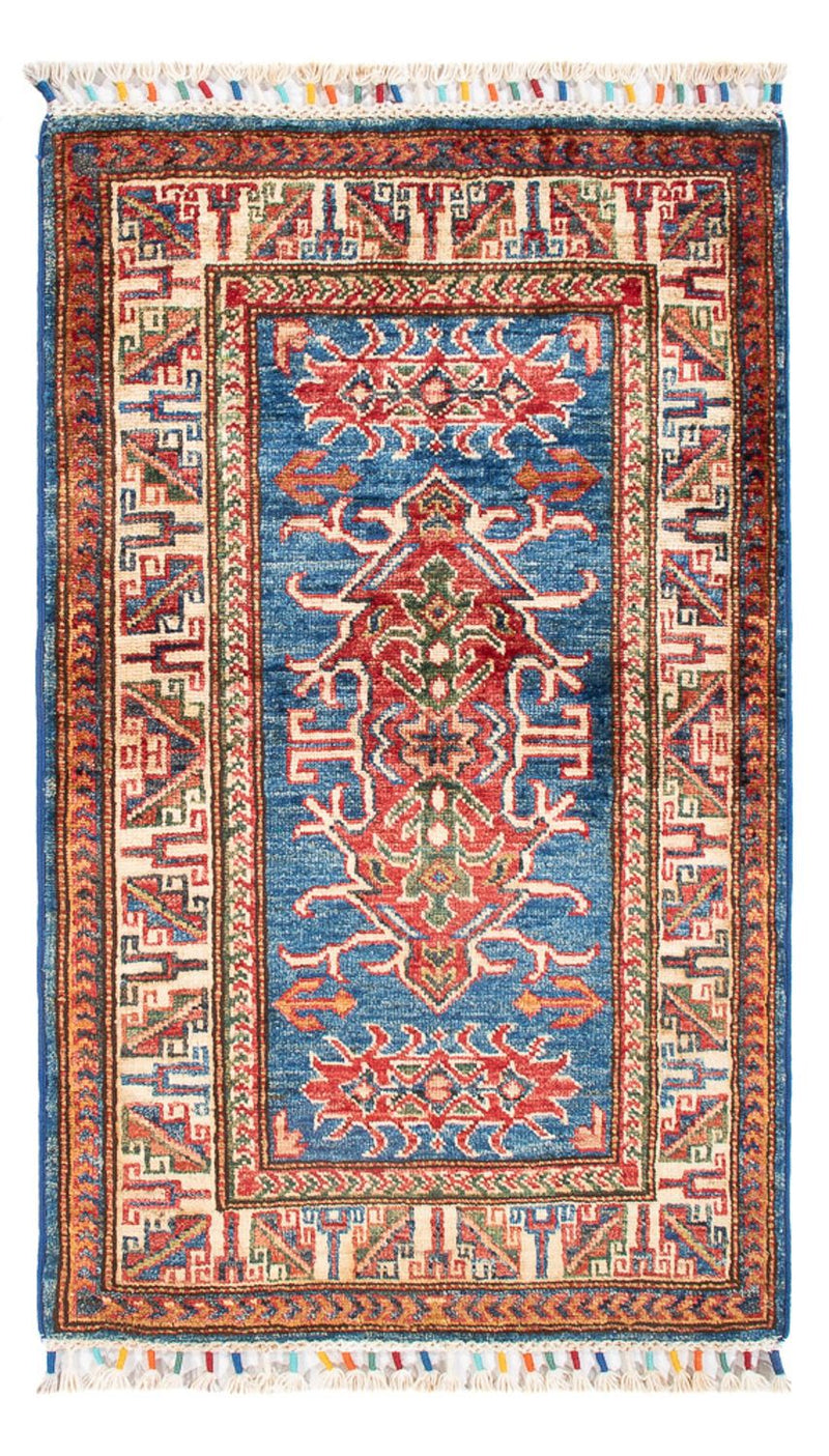 Ziegler Teppich - Kazak - 96 x 59 cm - blau