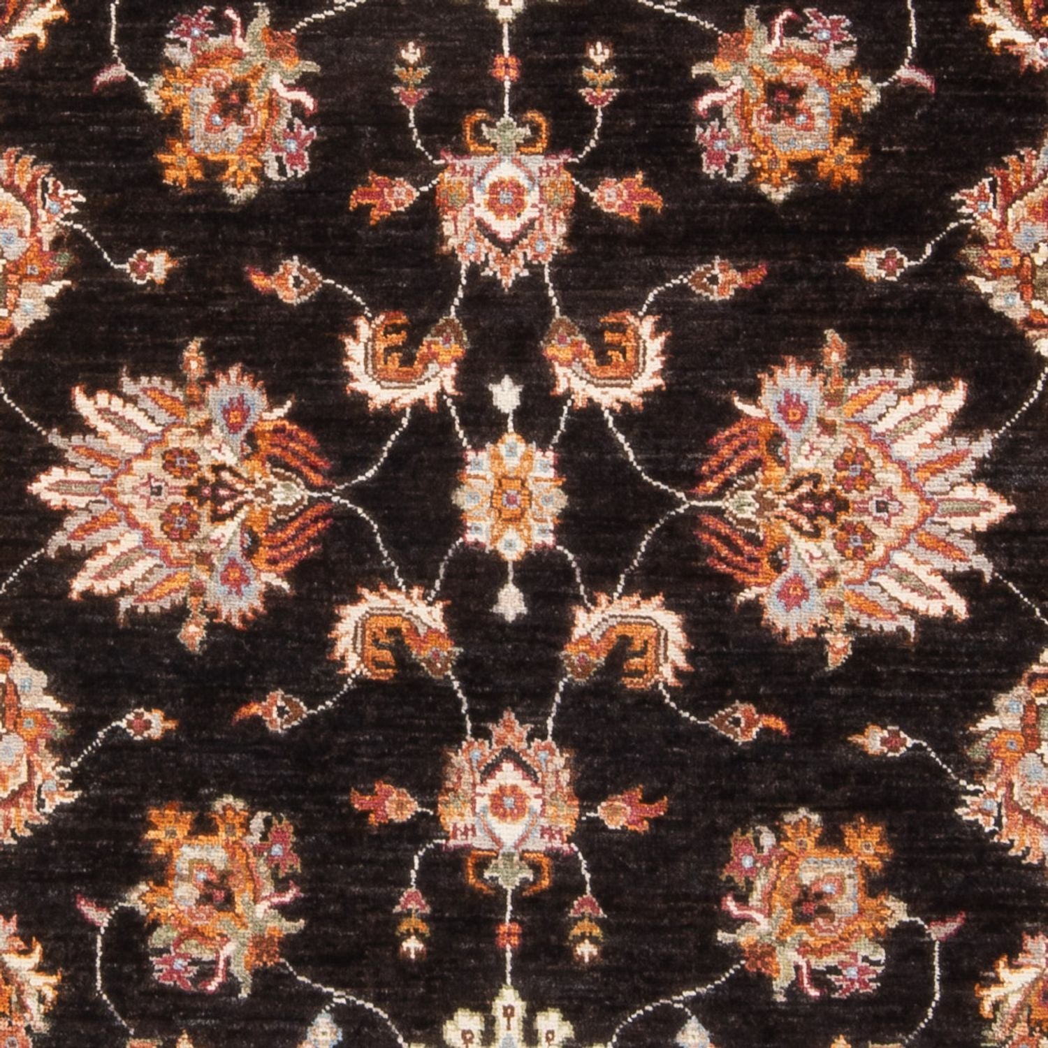 Ziegler Teppich - 209 x 125 cm - dunkelblau