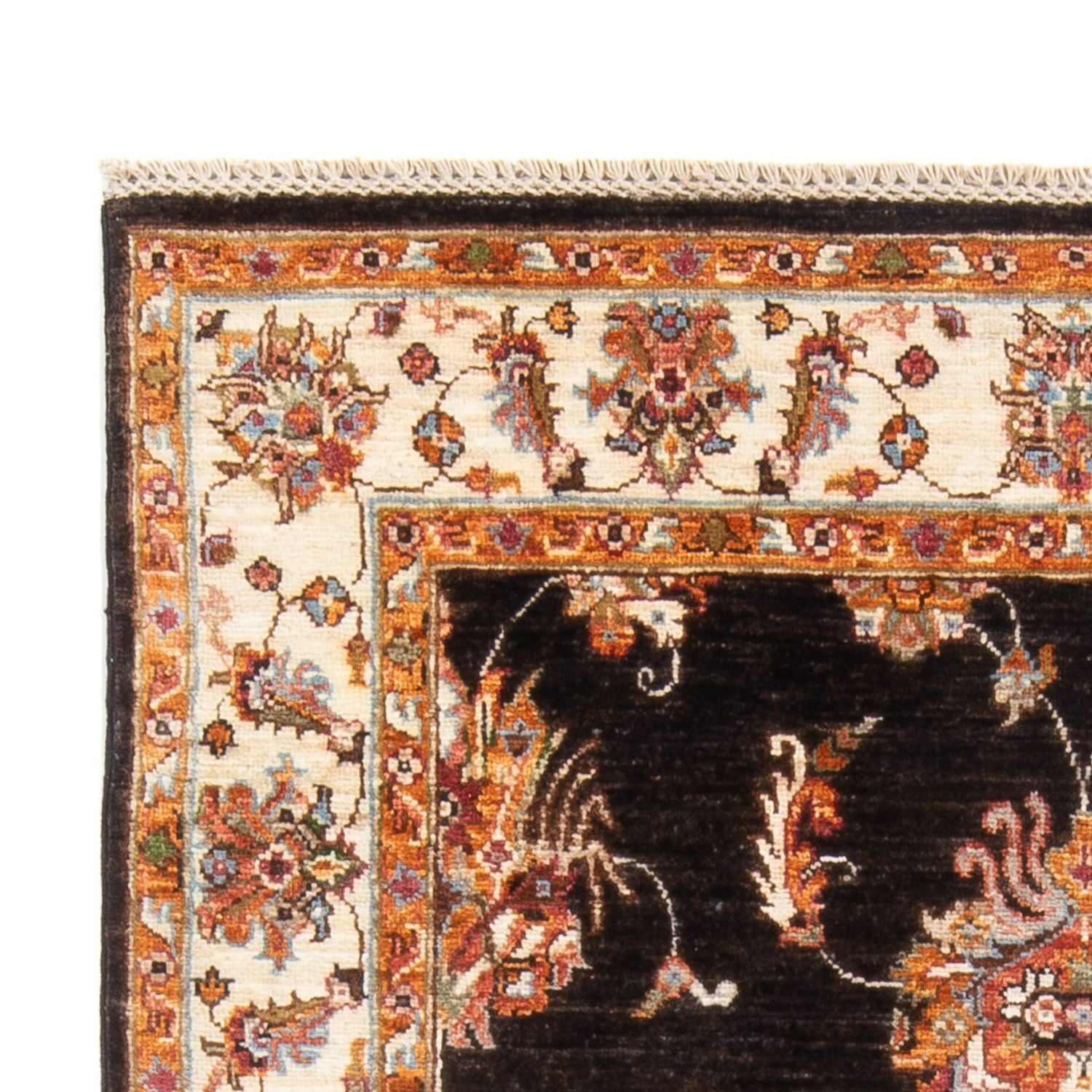 Ziegler Teppich - 209 x 125 cm - dunkelblau