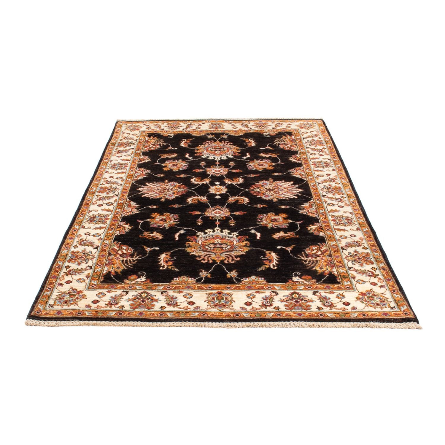 Ziegler Teppich - 209 x 125 cm - dunkelblau