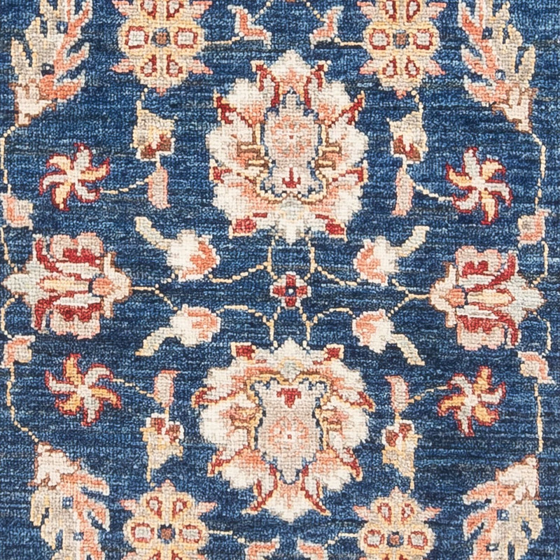 Ziegler Teppich - 128 x 78 cm - blau