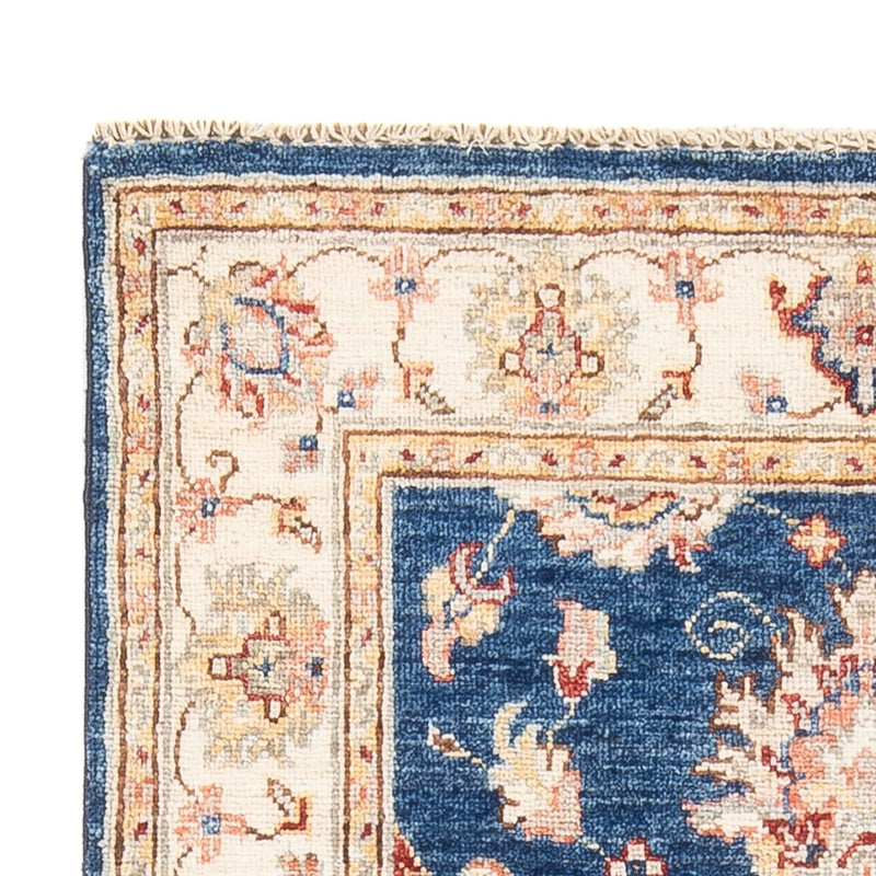 Ziegler Teppich - 128 x 78 cm - blau