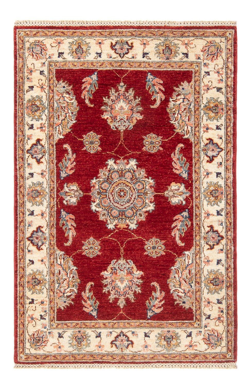 Ziegler Teppich - 137 x 90 cm - rot