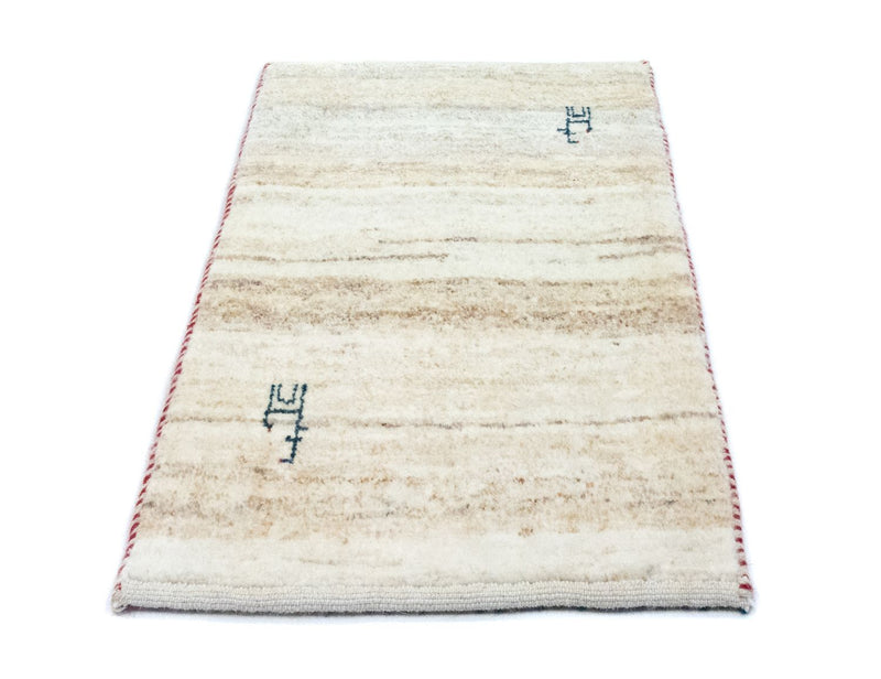 Gabbeh Teppich - Perser 60 x 40 cm - beige