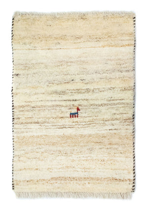 Gabbeh Teppich - Perser 60 x 40 cm - beige