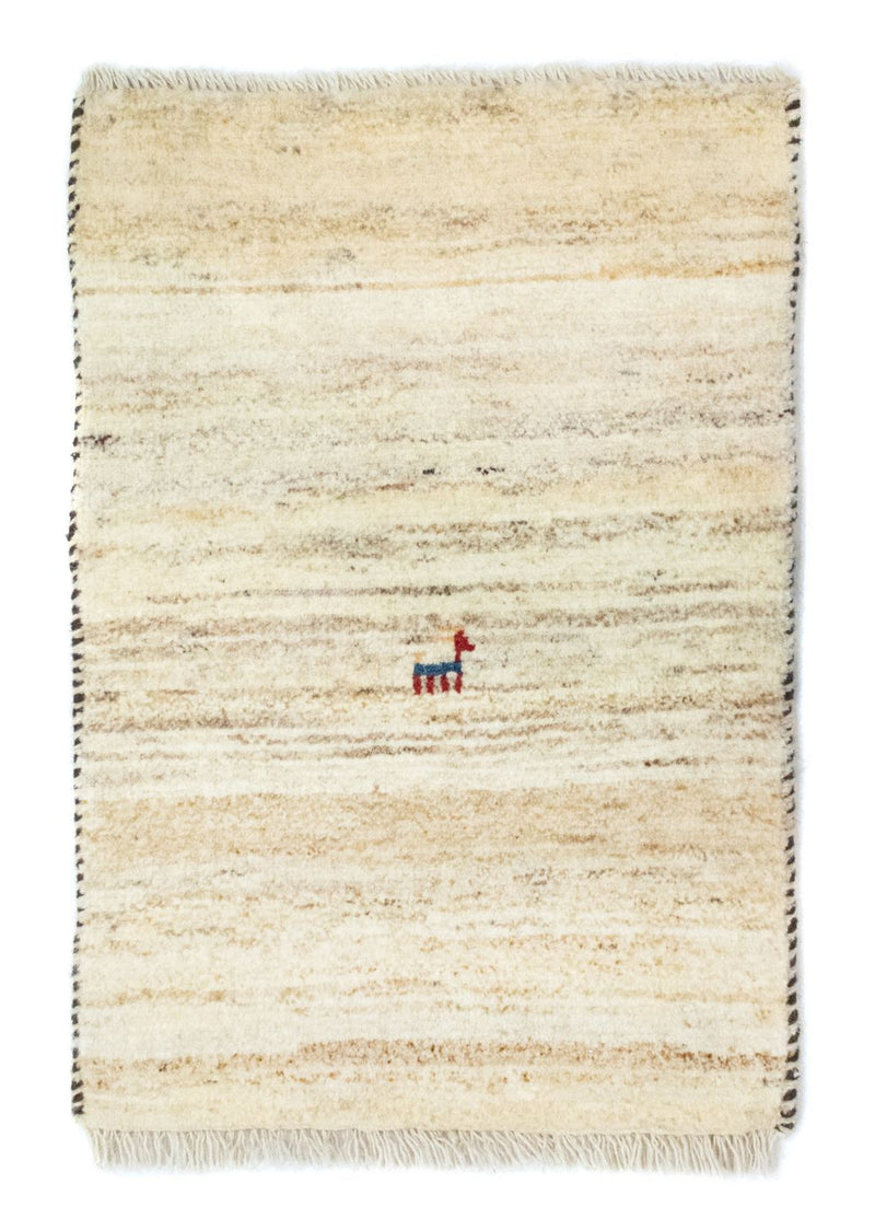 Gabbeh Teppich - Perser 60 x 40 cm - beige