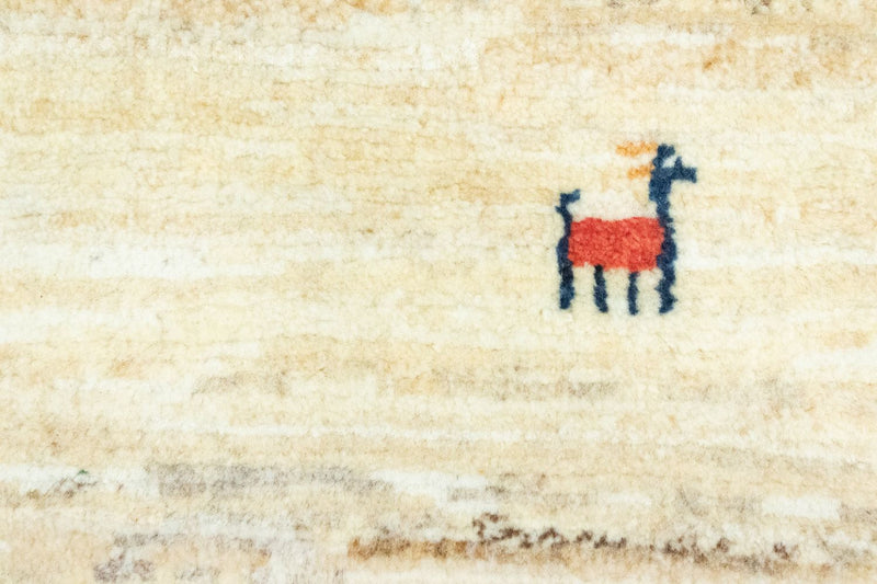 Gabbeh Teppich - Perser 60 x 40 cm - beige