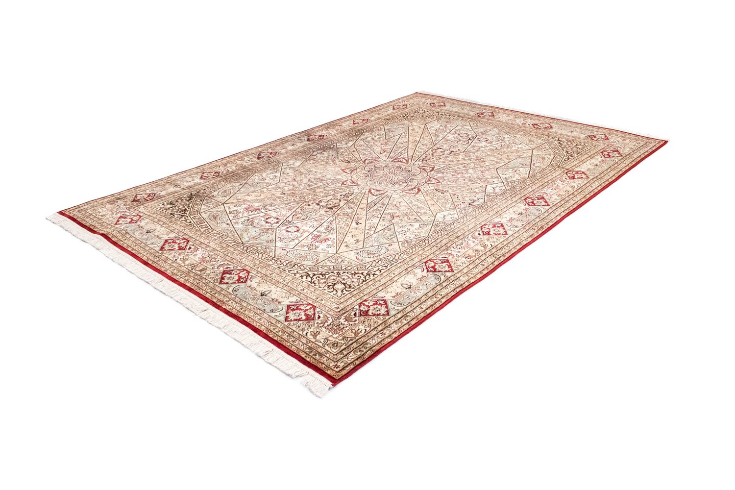 Seidenteppich - Kaschmir Seide 250 x 167 cm Teppich Wohnzimmer