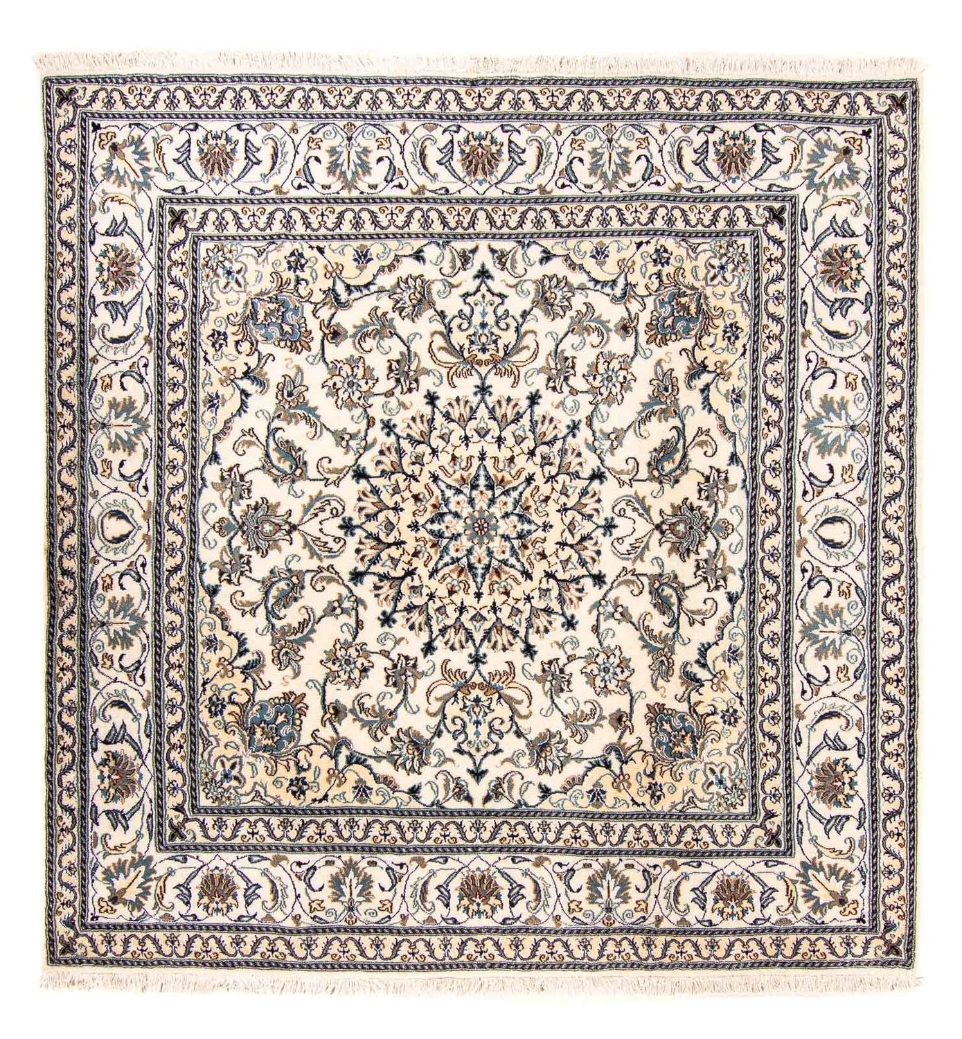 Perserteppich - Nain 200 x 195 cm Teppich Quadratisch