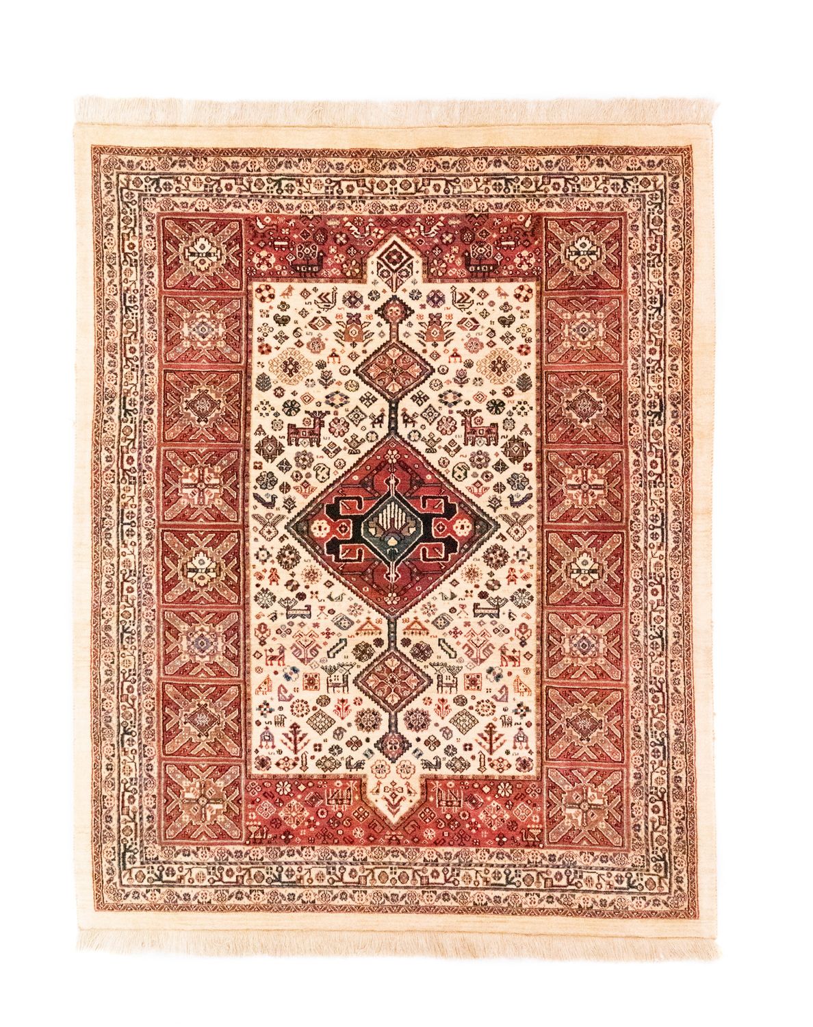 Perserteppich - Nomadic 200 x 154 cm - beige
