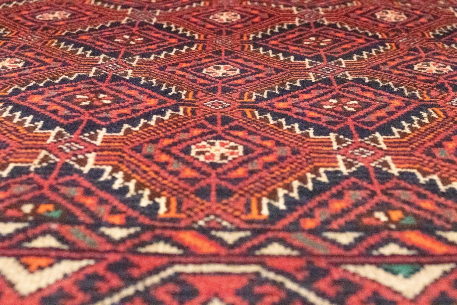 Belutsch Teppich 187 x 95 cm - rot