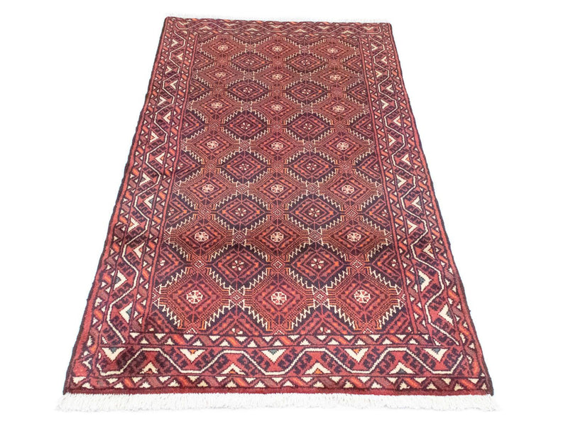 Belutsch Teppich 187 x 95 cm - rot