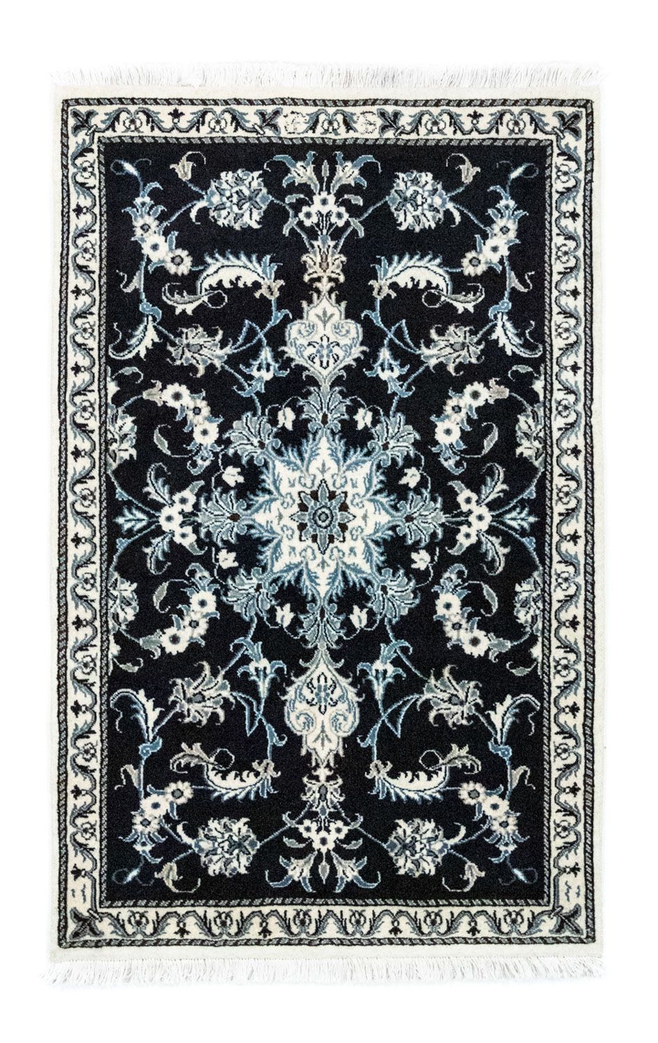 Perserteppich - Nain 136 x 90 cm - blau